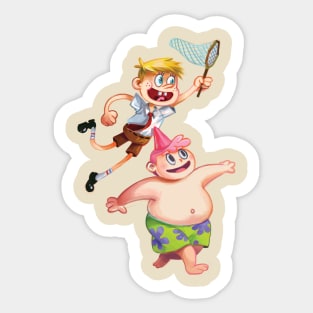 Human Spongebob and Patrick Sticker